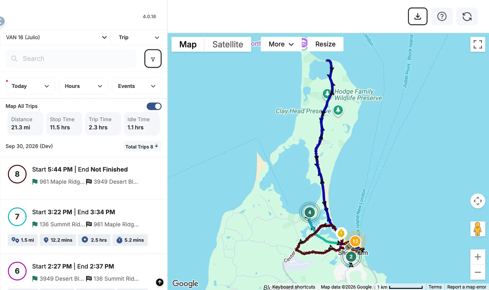 EZ Track Login: A live trip