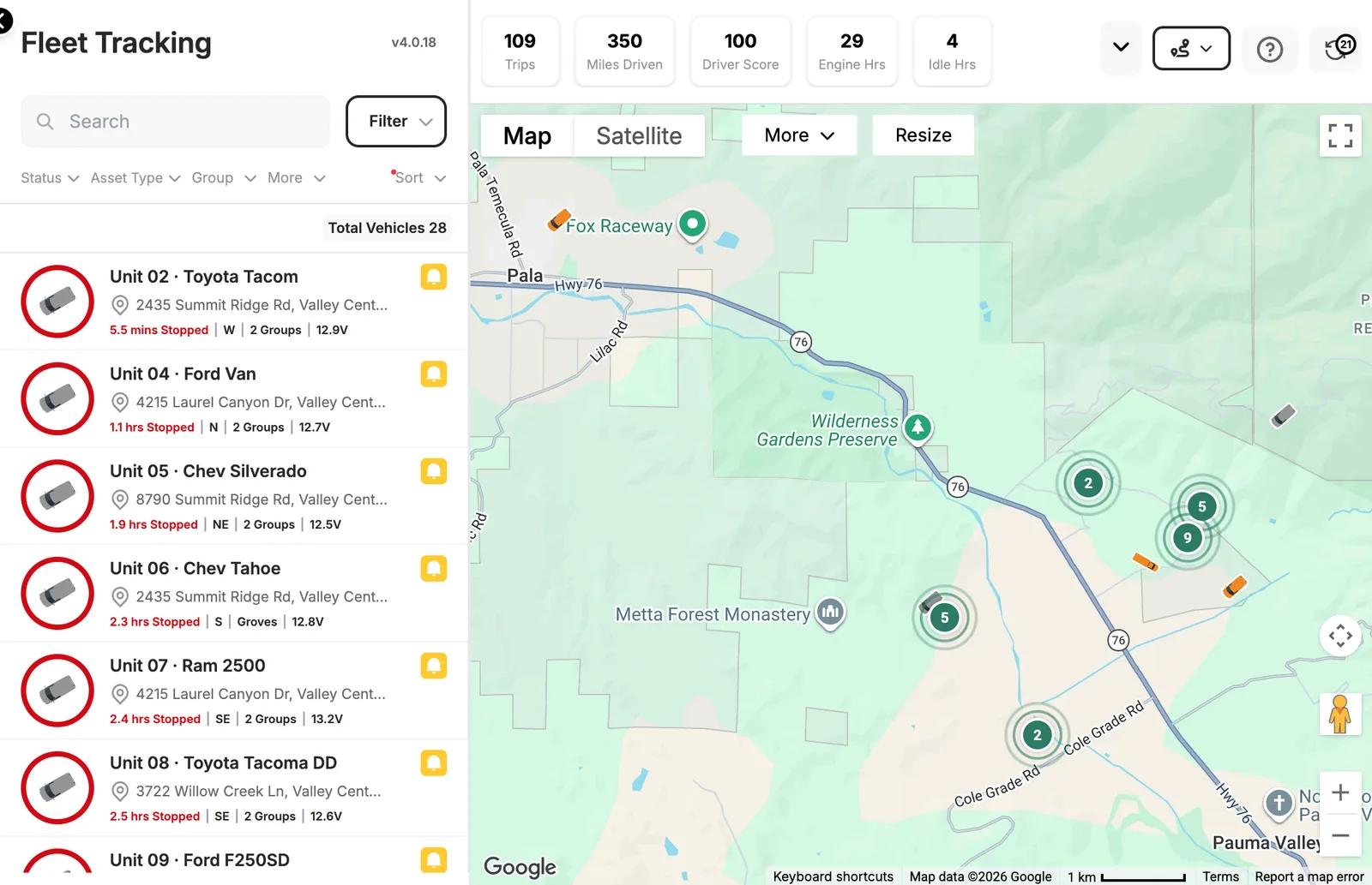 EZ Track Login: Every truck on one map