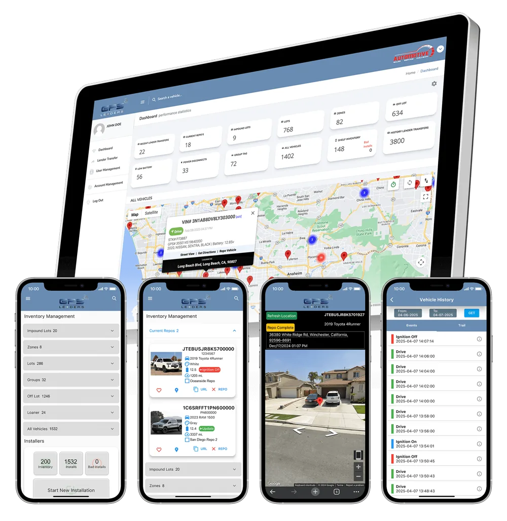 GPS Leaders BHPH lender tracking software